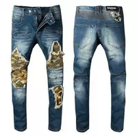 balmain jeans slim nouveaux styles army mode